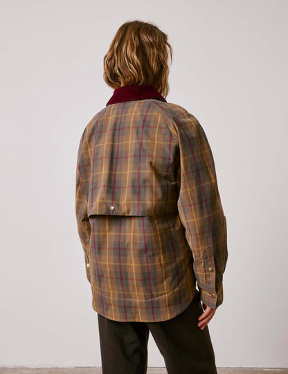 Brown check cotton Penelope jacket