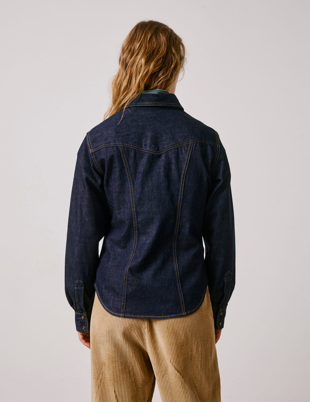 Navy denim Penny shirt - Denim - Shirt Collar#2