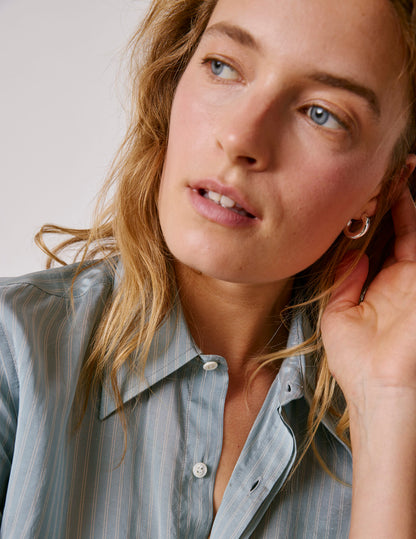 Light blue striped Pétale shirt