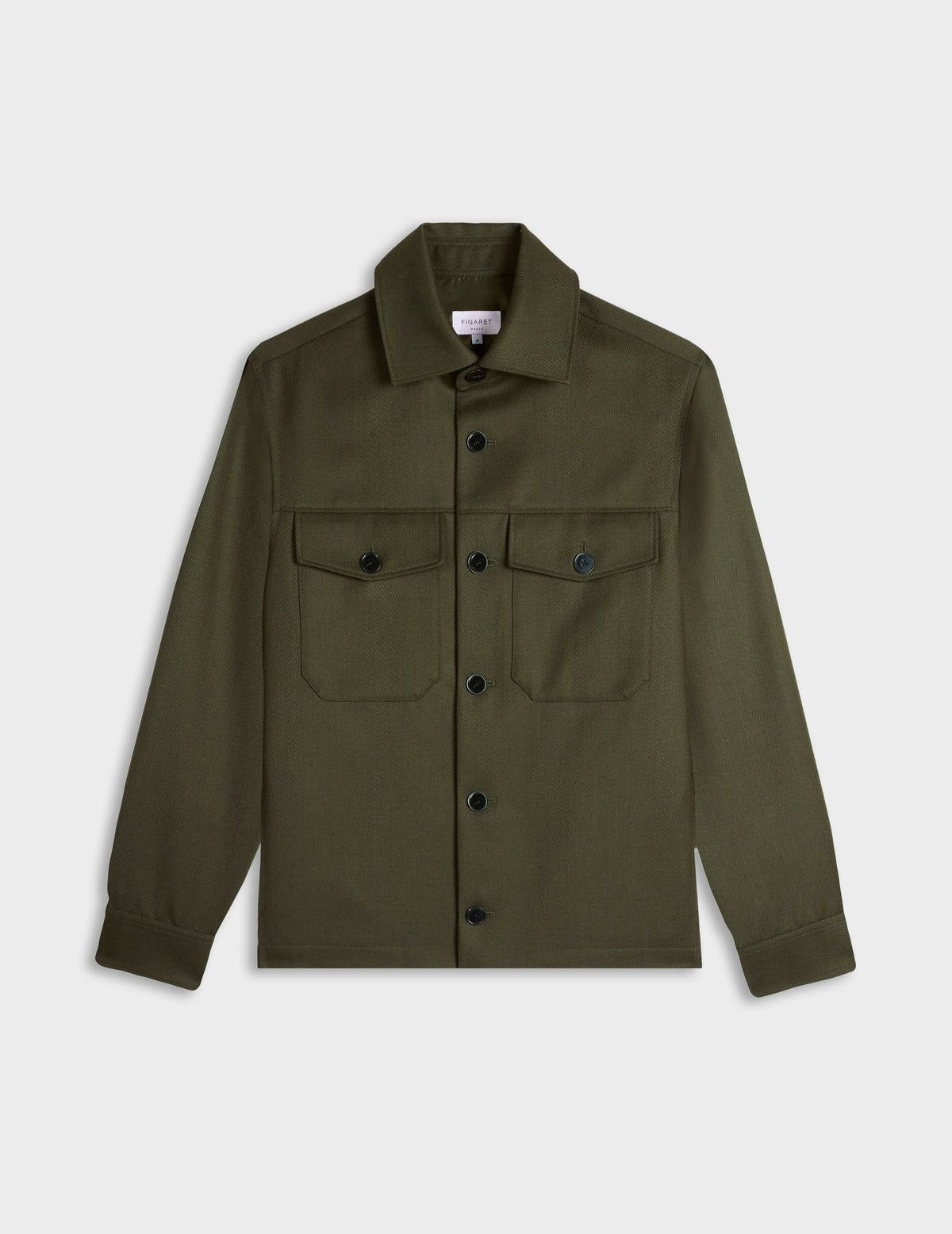 Khaki virgin wool Phileas jacket