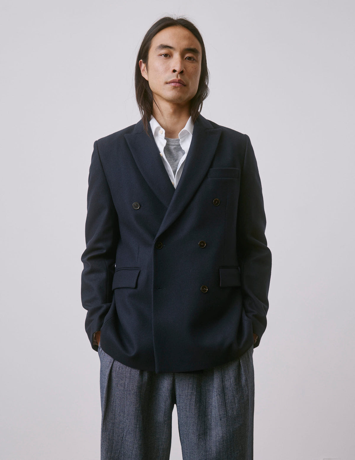 Navy wool Philippe blazer