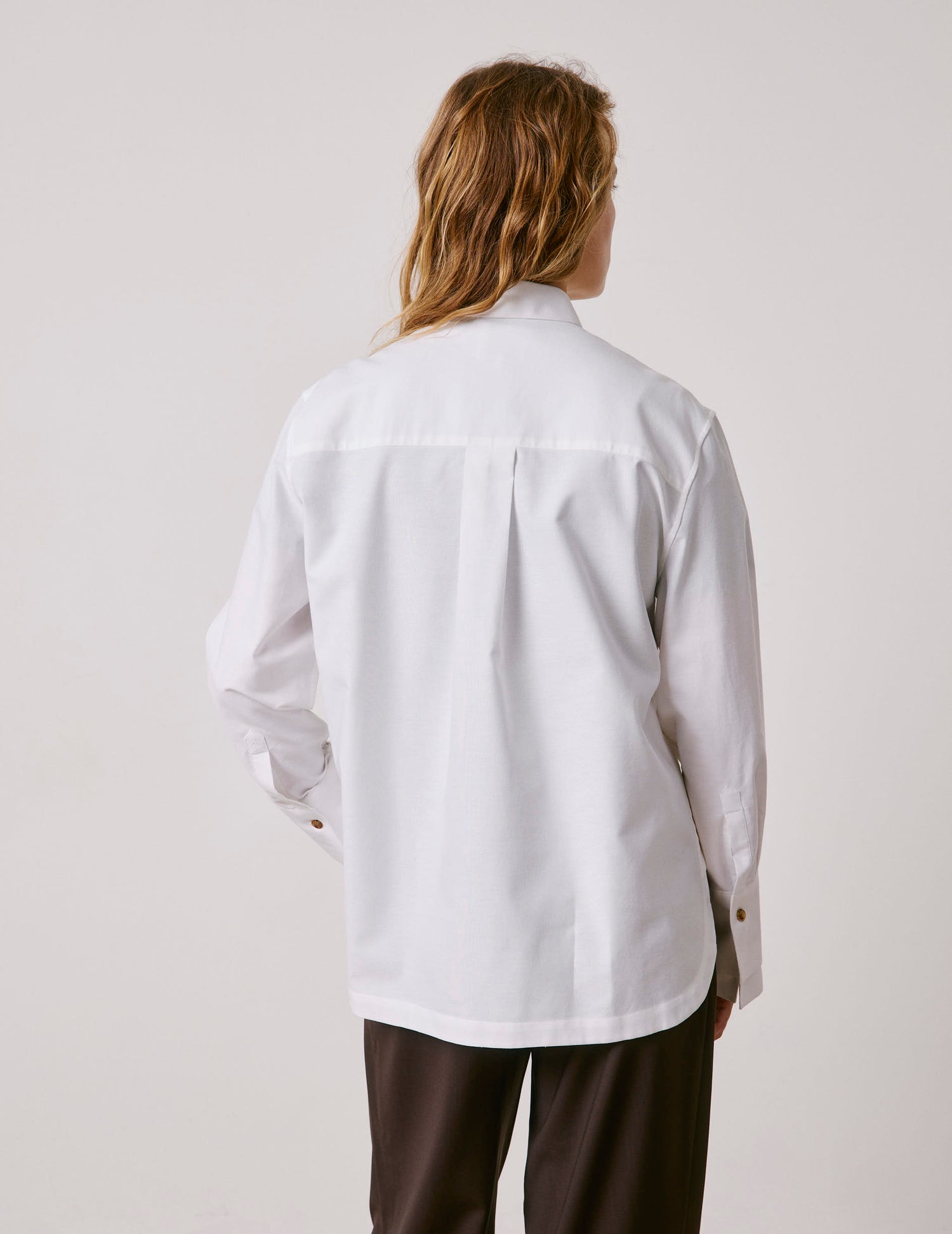 White Phoebie shirt - Oxford - Shirt Collar#2