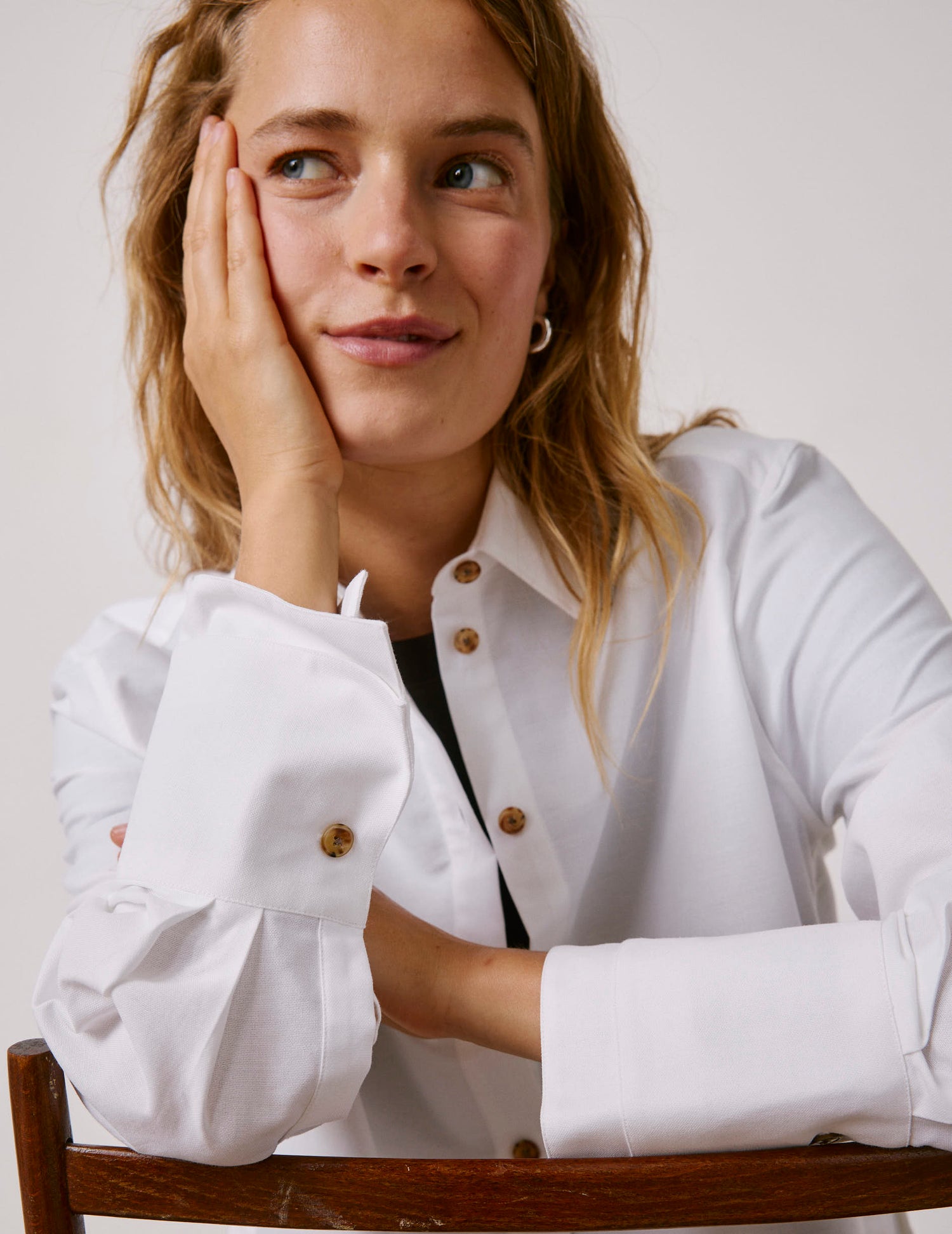White Phoebie shirt - Oxford - Shirt Collar