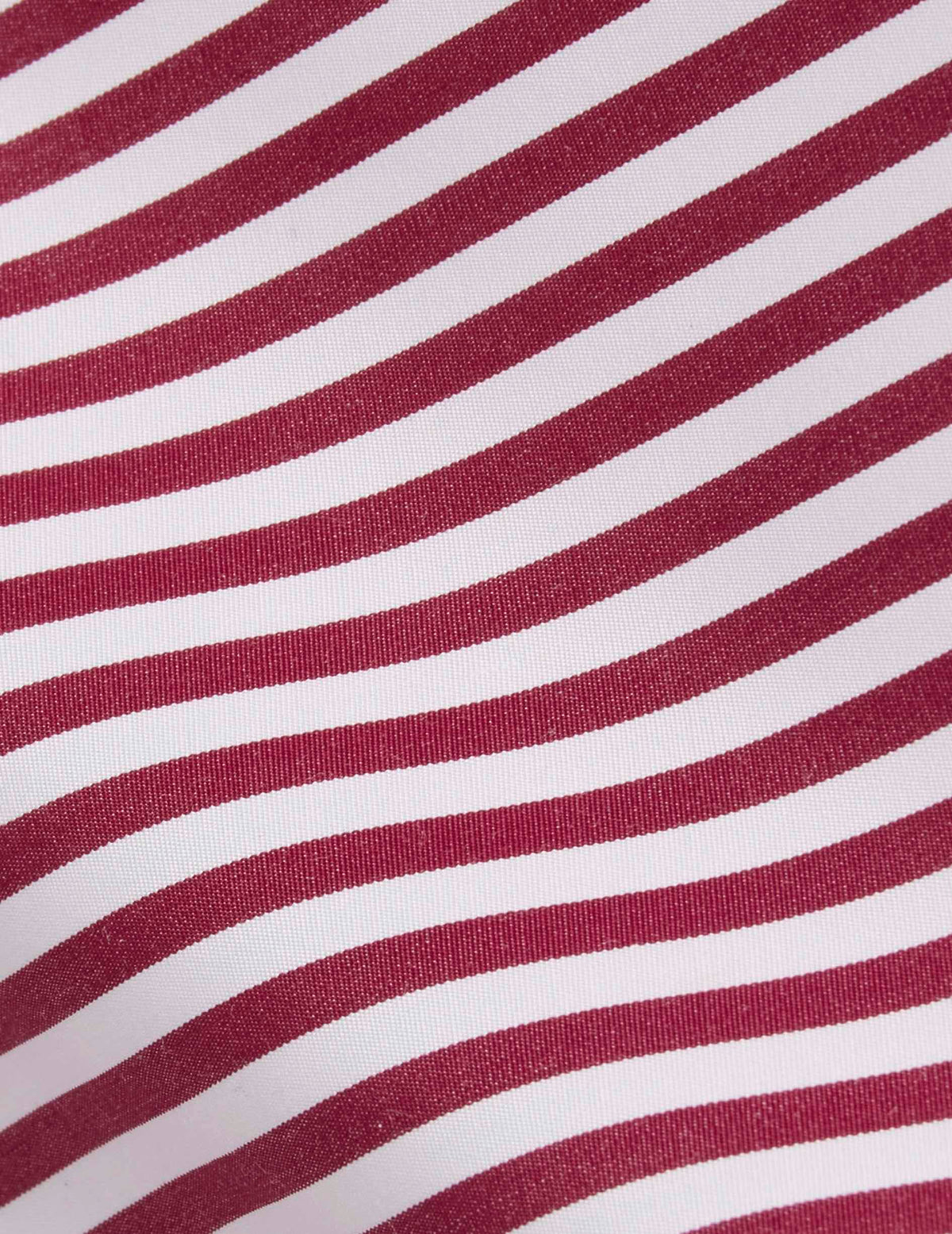 Burgundy striped oversized Pia shirt - Poplin - Officer Collar#5