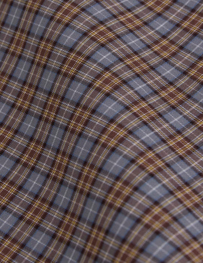 Camel check oversized Pia shirt