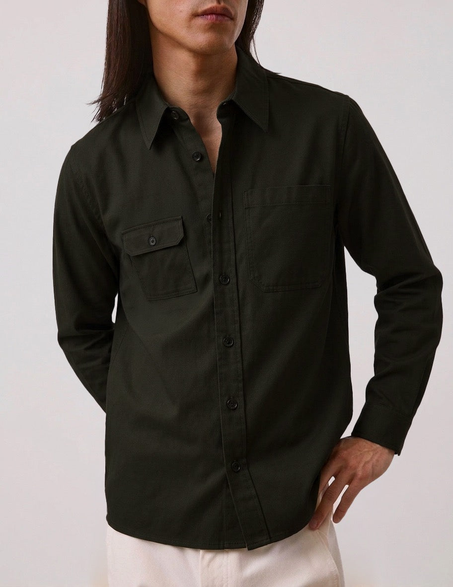 Green Pierrot shirt - Poplin - Prodigious Collar#3
