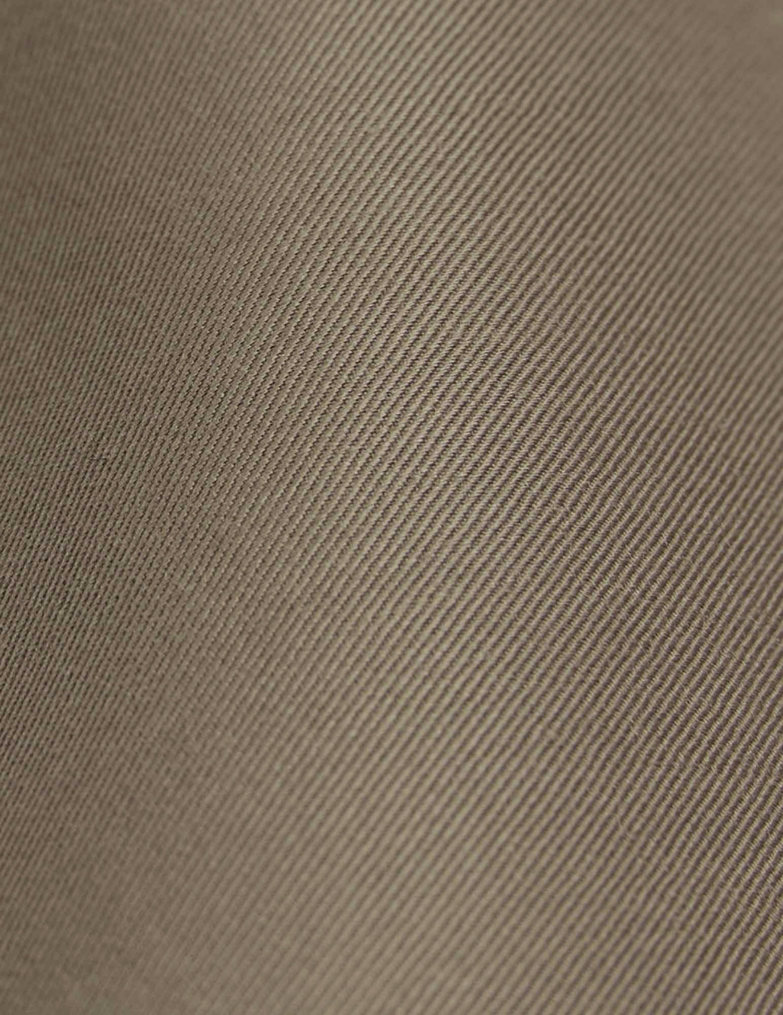 Taupe Pio shirt - Twill - Transformable Collar