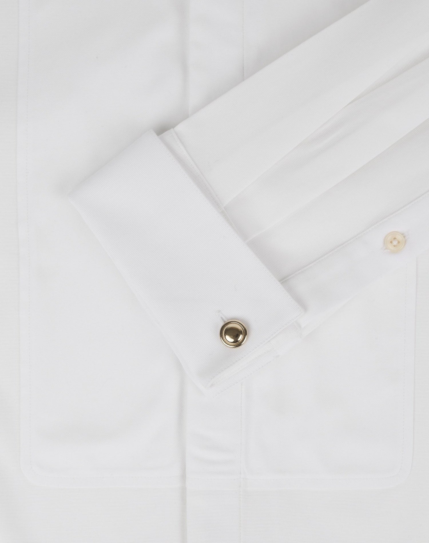 White boxy preppy shirt - Ottoman - Broken Collar - Musketeers Cuffs#5
