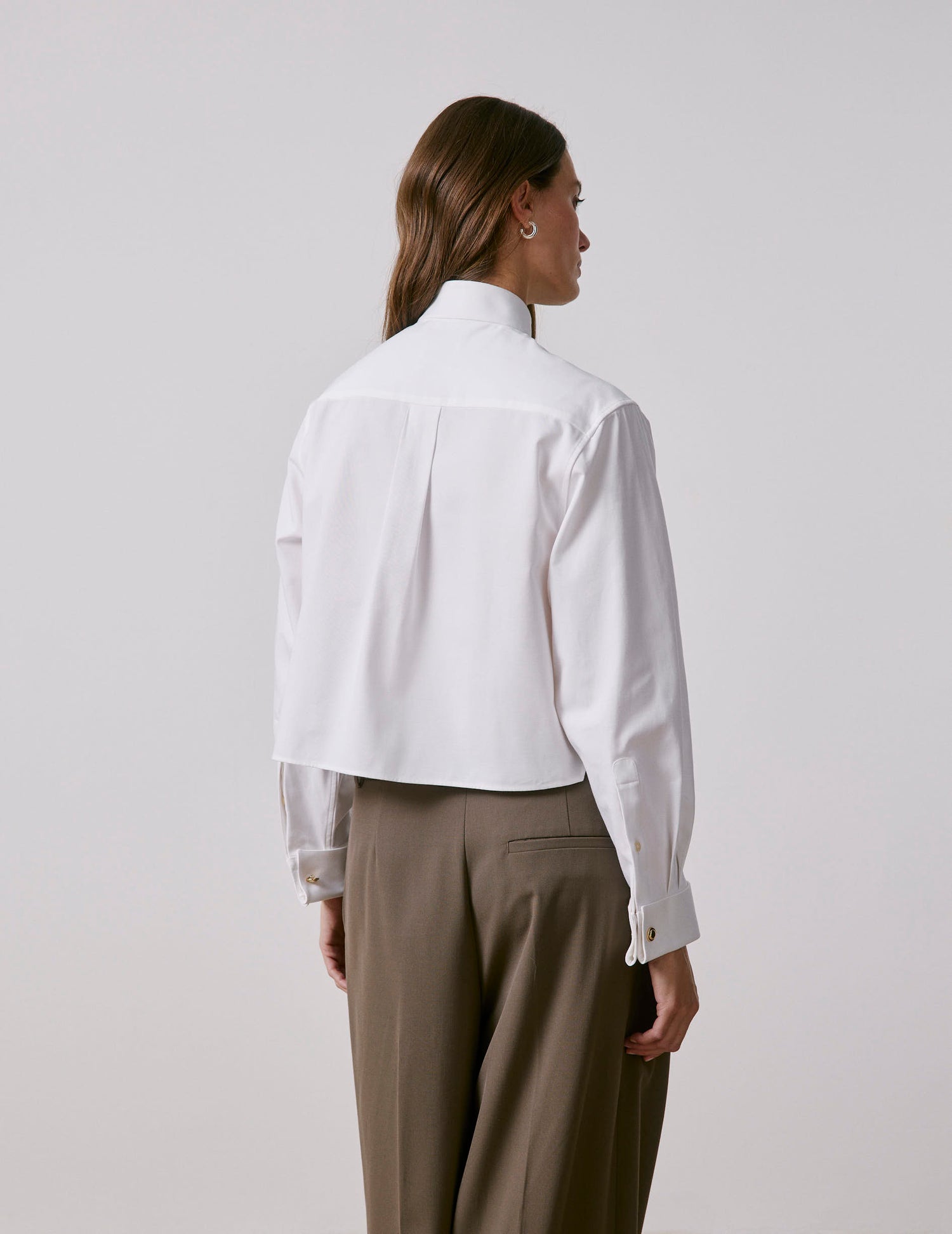 White boxy preppy shirt - Ottoman - Broken Collar - Musketeers Cuffs#2