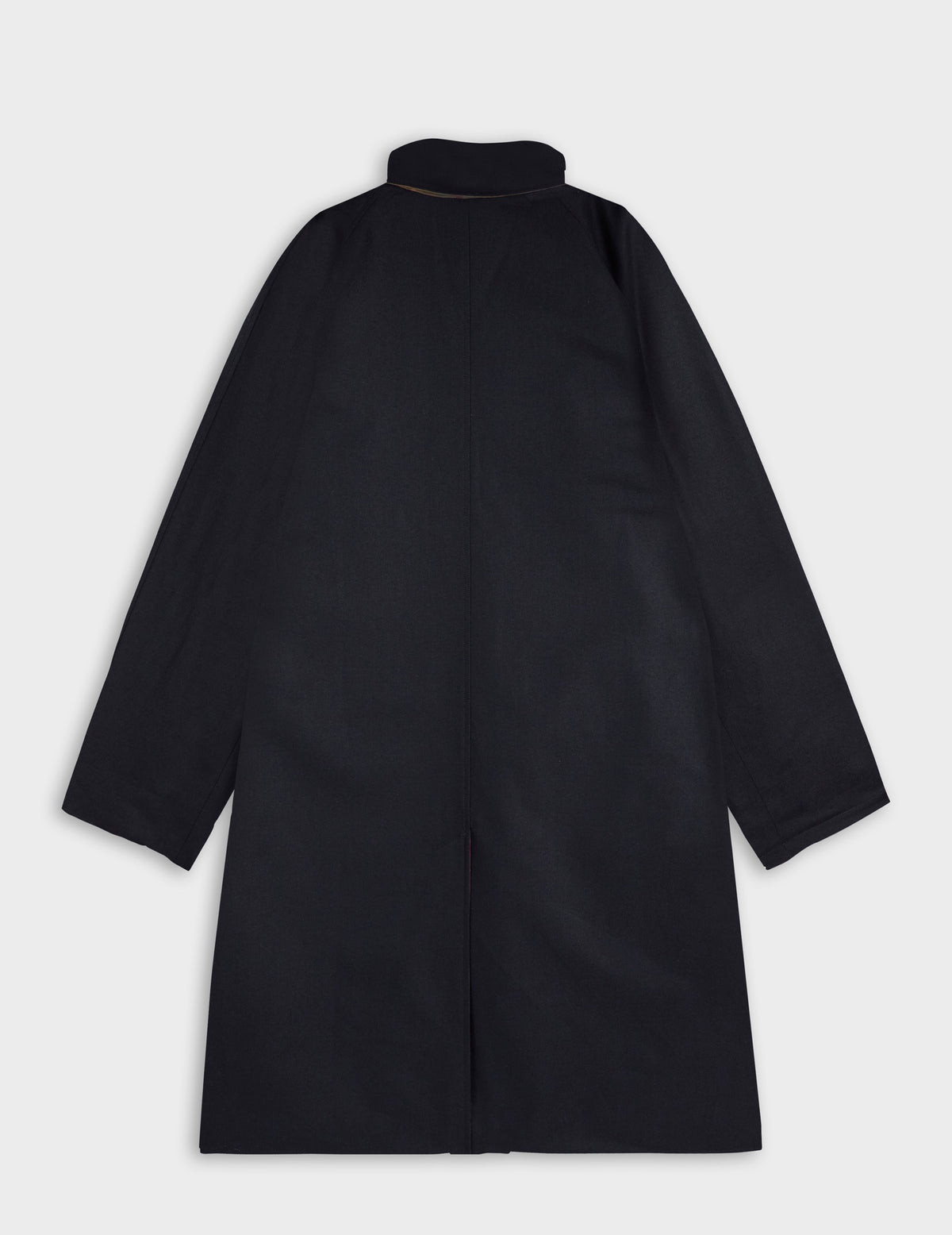 Reversible brown check Preston trench coat