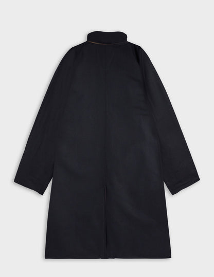 Reversible brown check Preston trench coat
