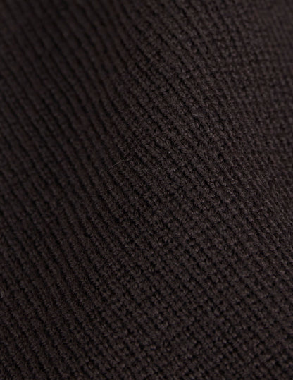 Brown merino wool Prince cardigan