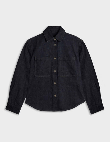 Navy denim Priscilla overshirt