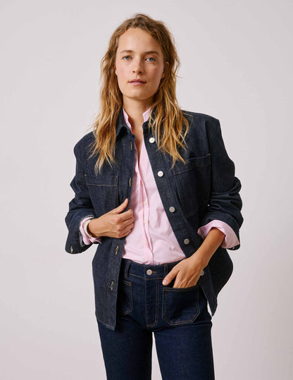 Navy denim Priscilla overshirt
