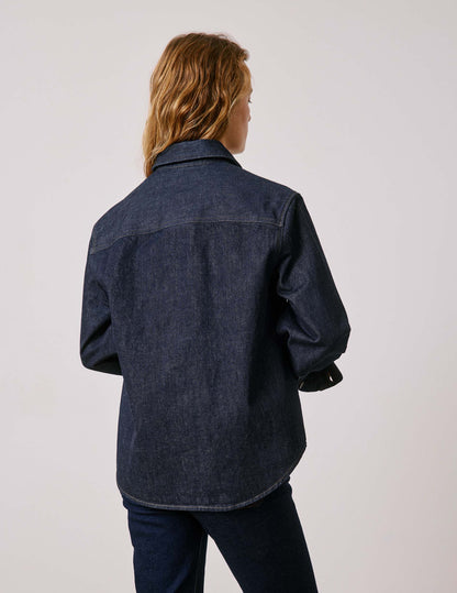 Navy denim Priscilla overshirt