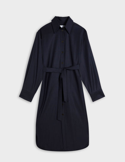 Navy virgin wool Prudence dress