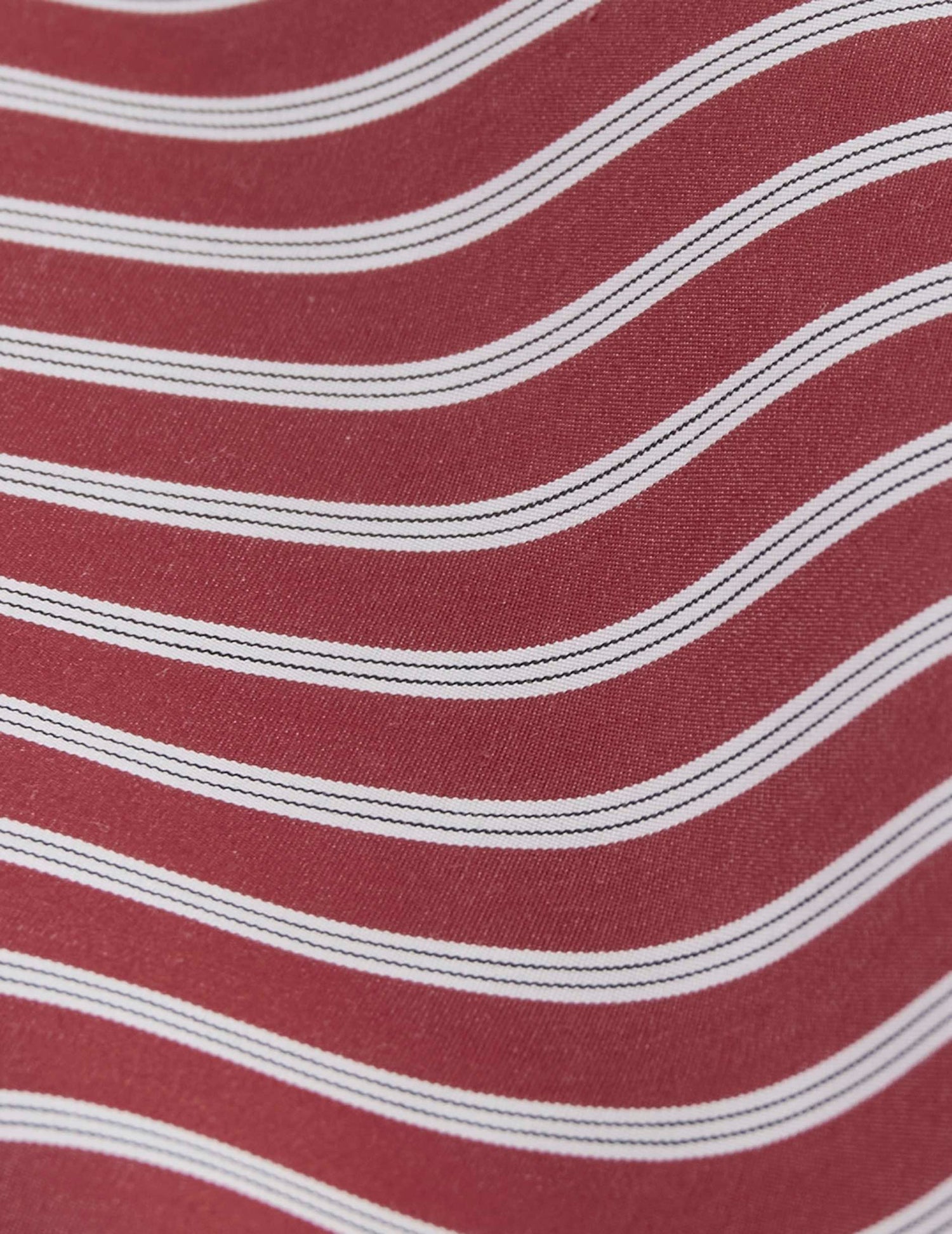Red striped oversized Soffy shirt - Poplin - Shirt Collar#5