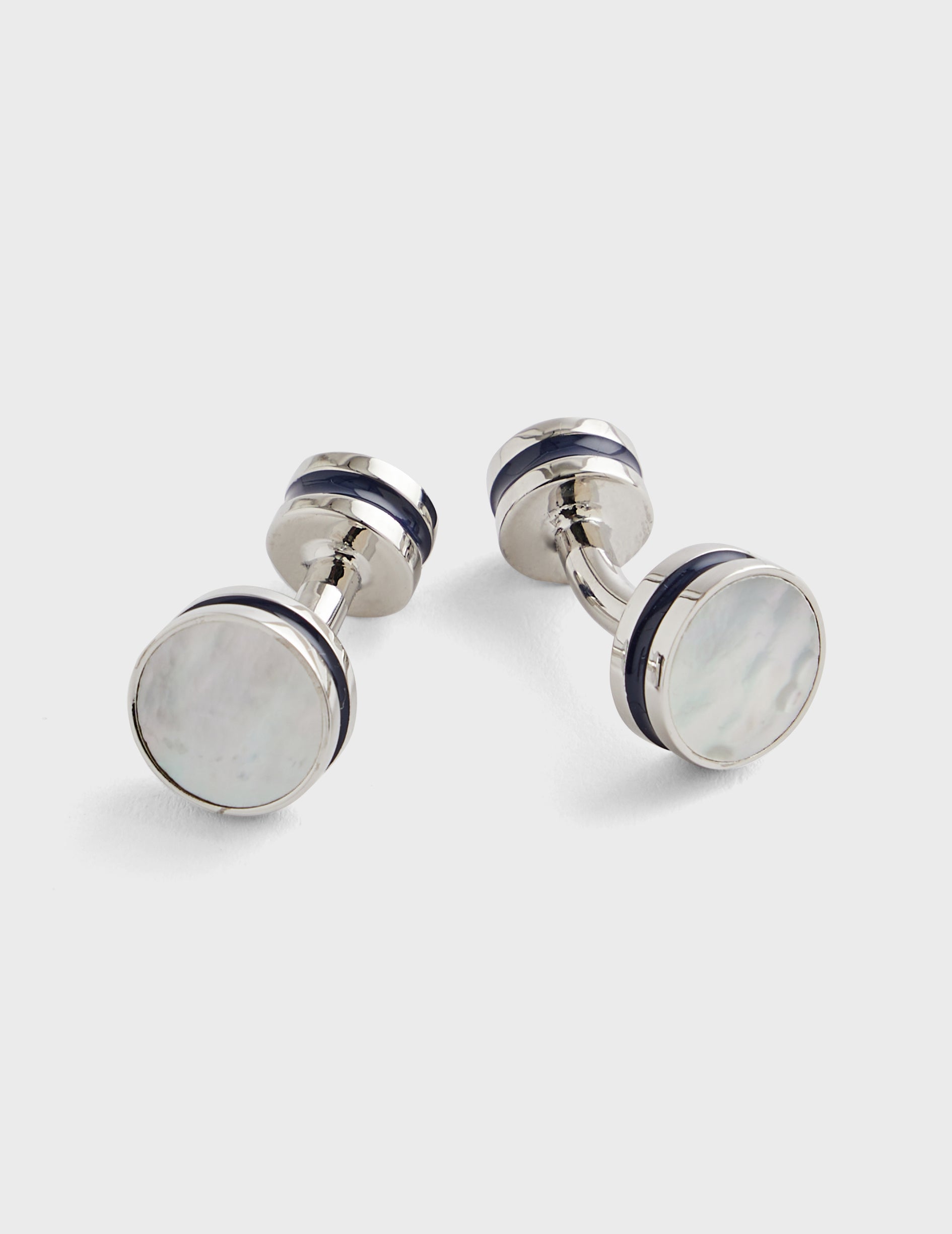 Double mother-of-pearl cufflinks