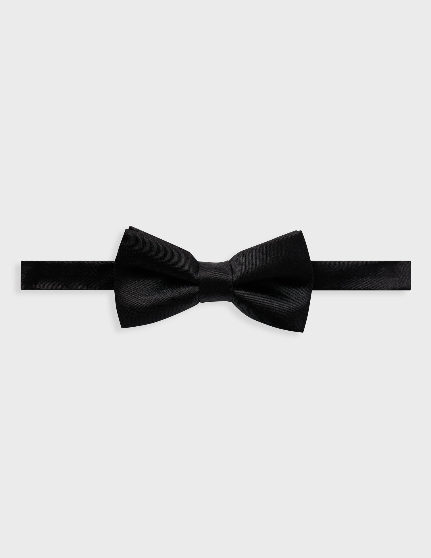 Black silk bow tie