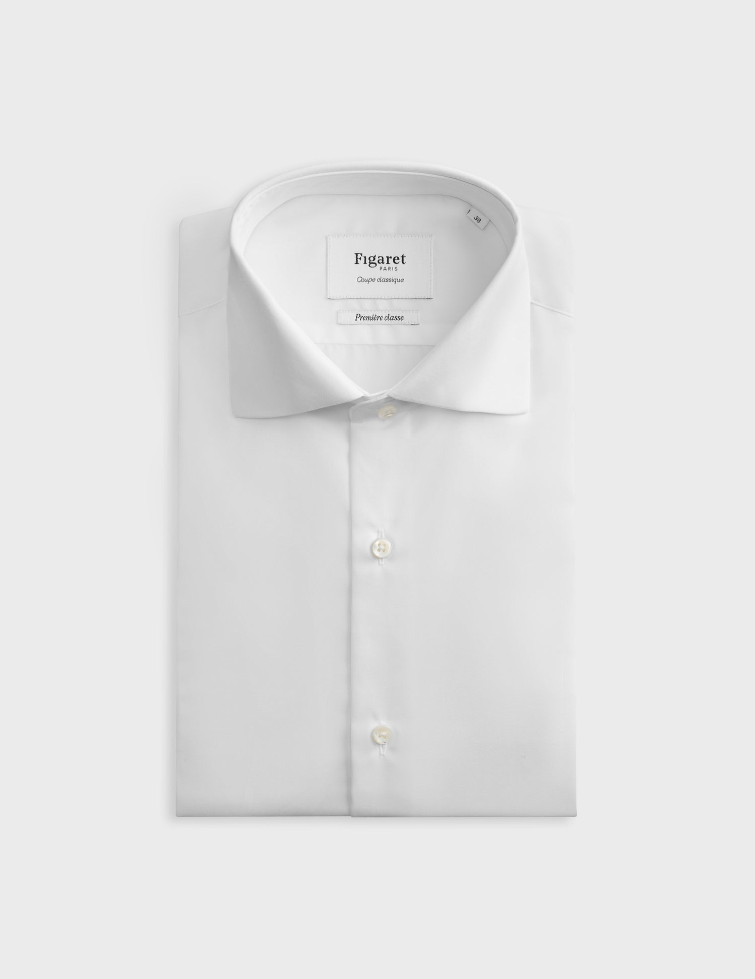 Classic white easy-iron shirt - Poplin - Italian Collar - Easy-iron