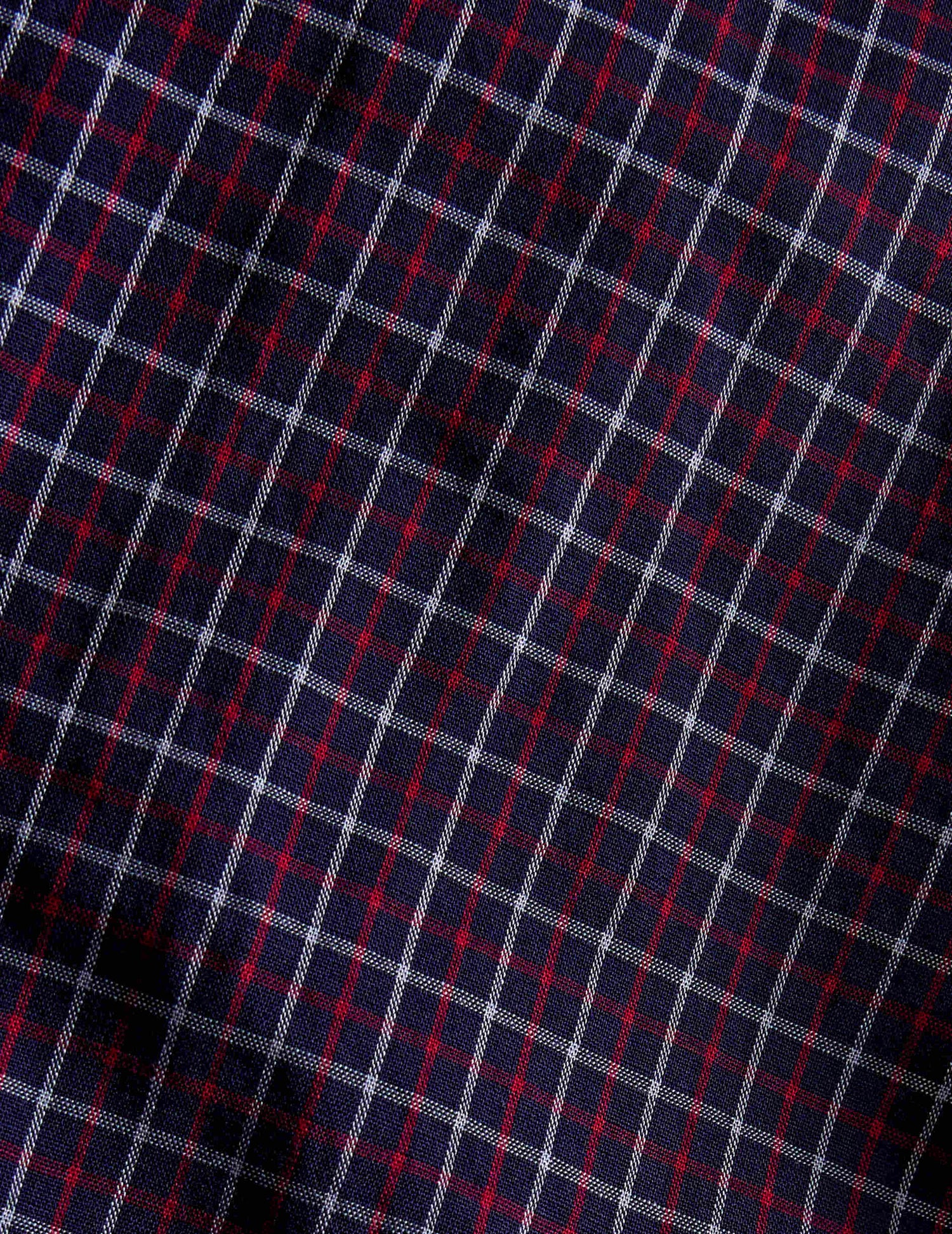 Fitted red check shirt - Poplin - Flexible Collar#2