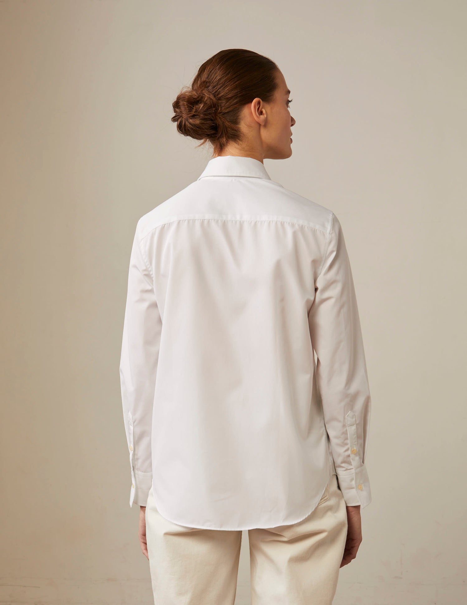 White wrinkle-free Marion shirt - Poplin#2
