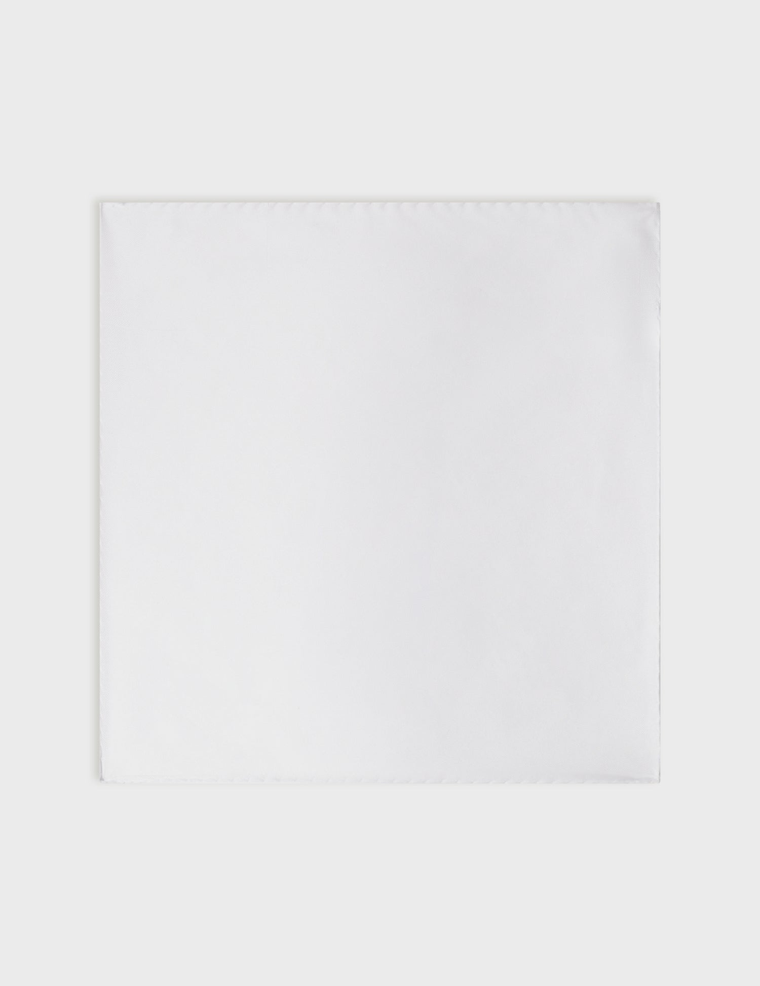 White silk pocket square