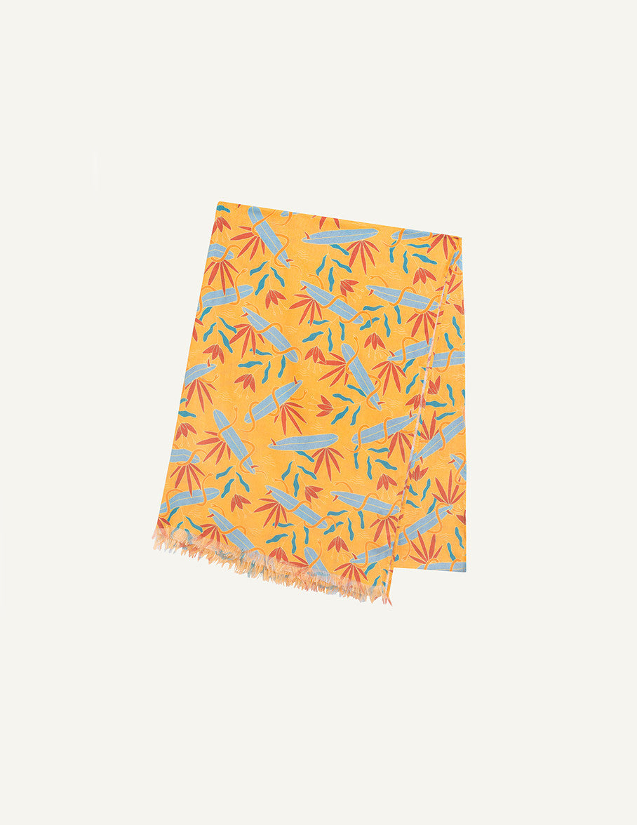 Foulard orange Figaret x Quentin Monge