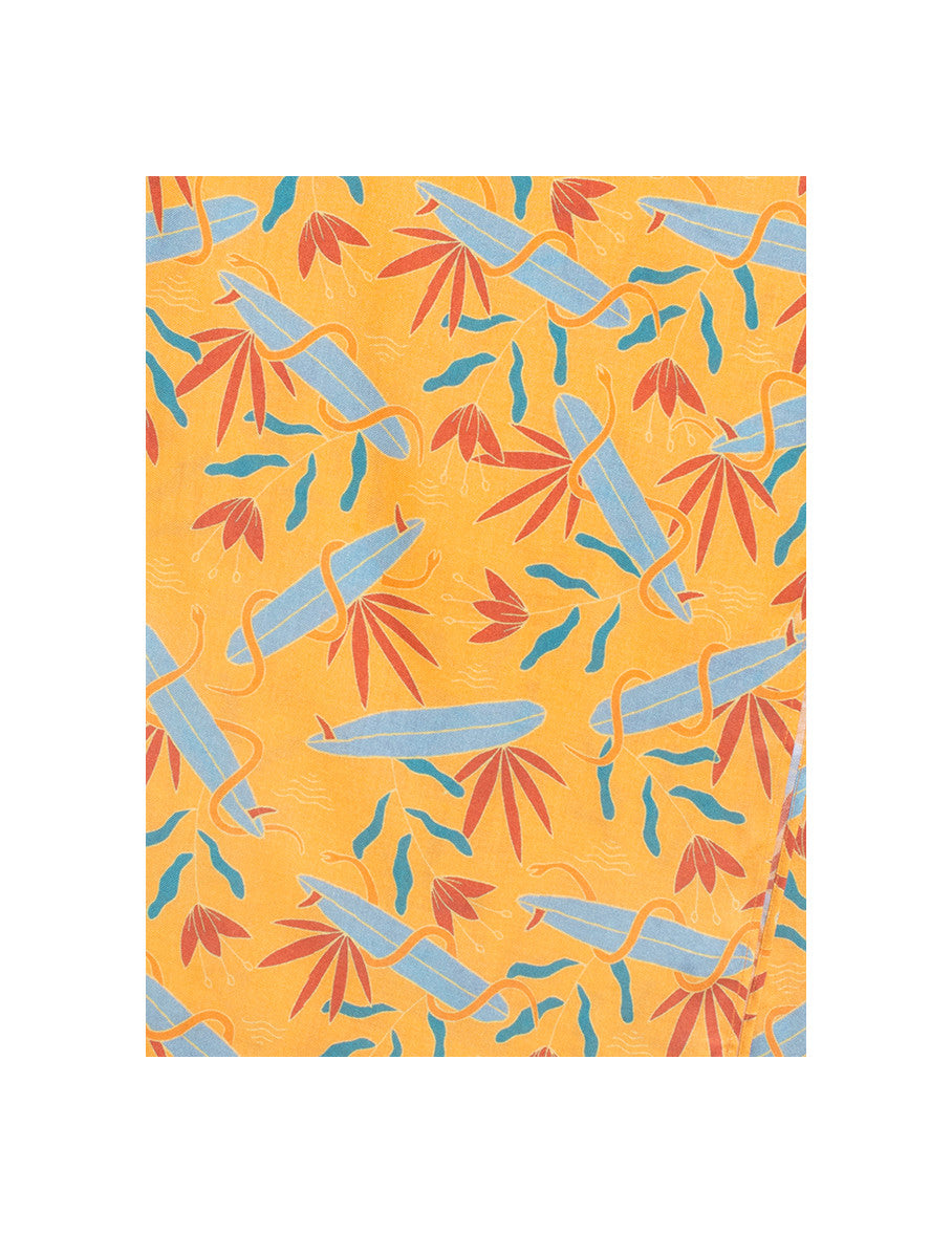 Foulard orange Figaret x Quentin Monge