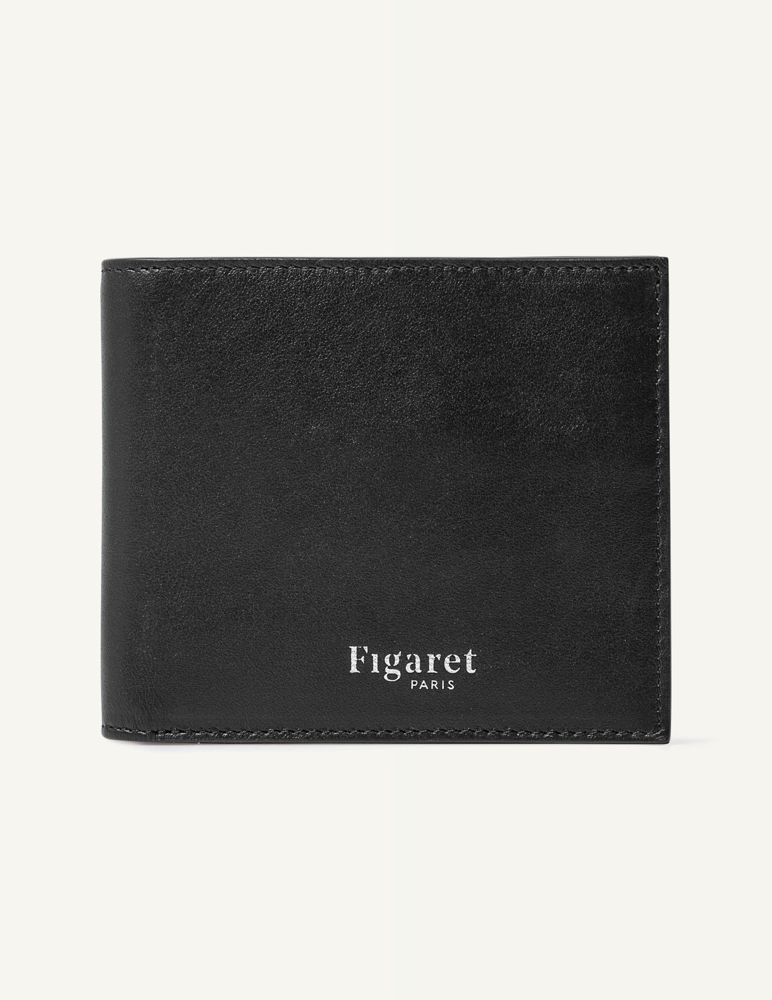 Black cowhide leather wallet