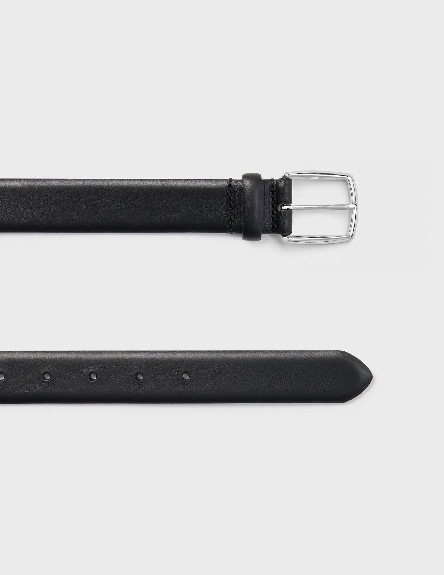 Black leather belt