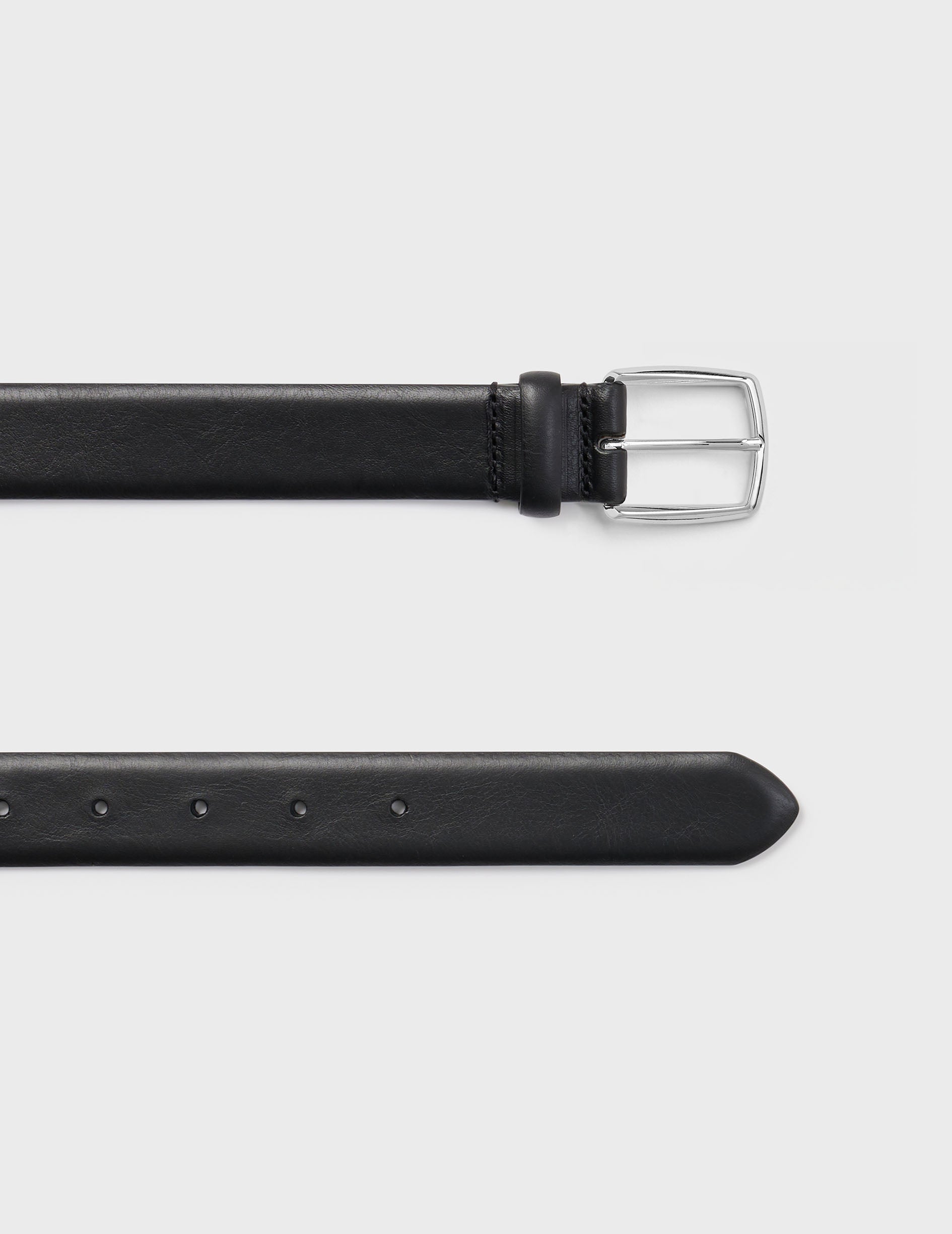 Black leather belt
