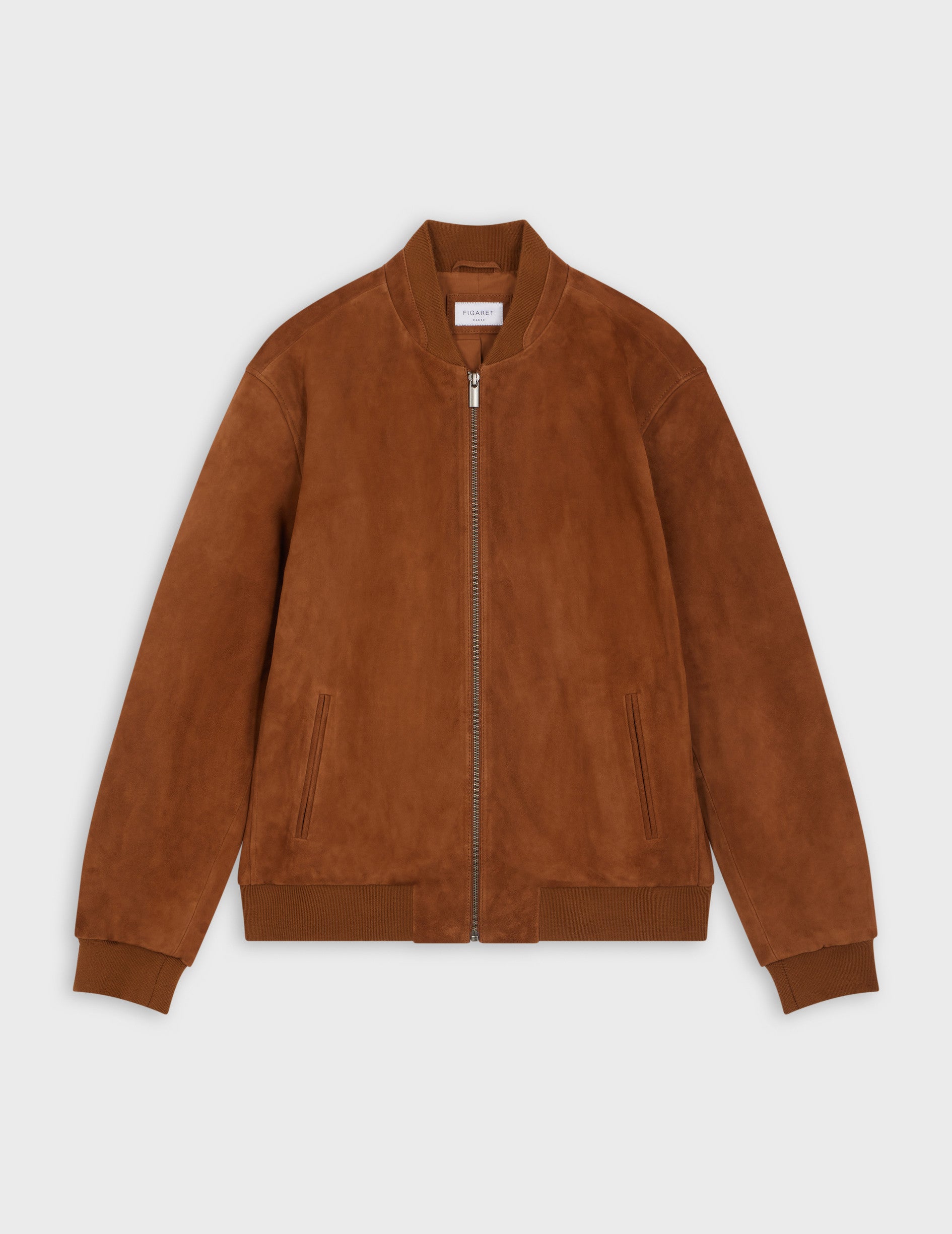 Camel suede Leo teddy jacket