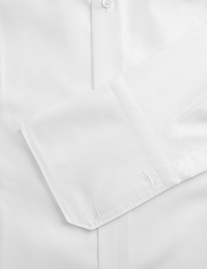 Semi-fitted white shirt