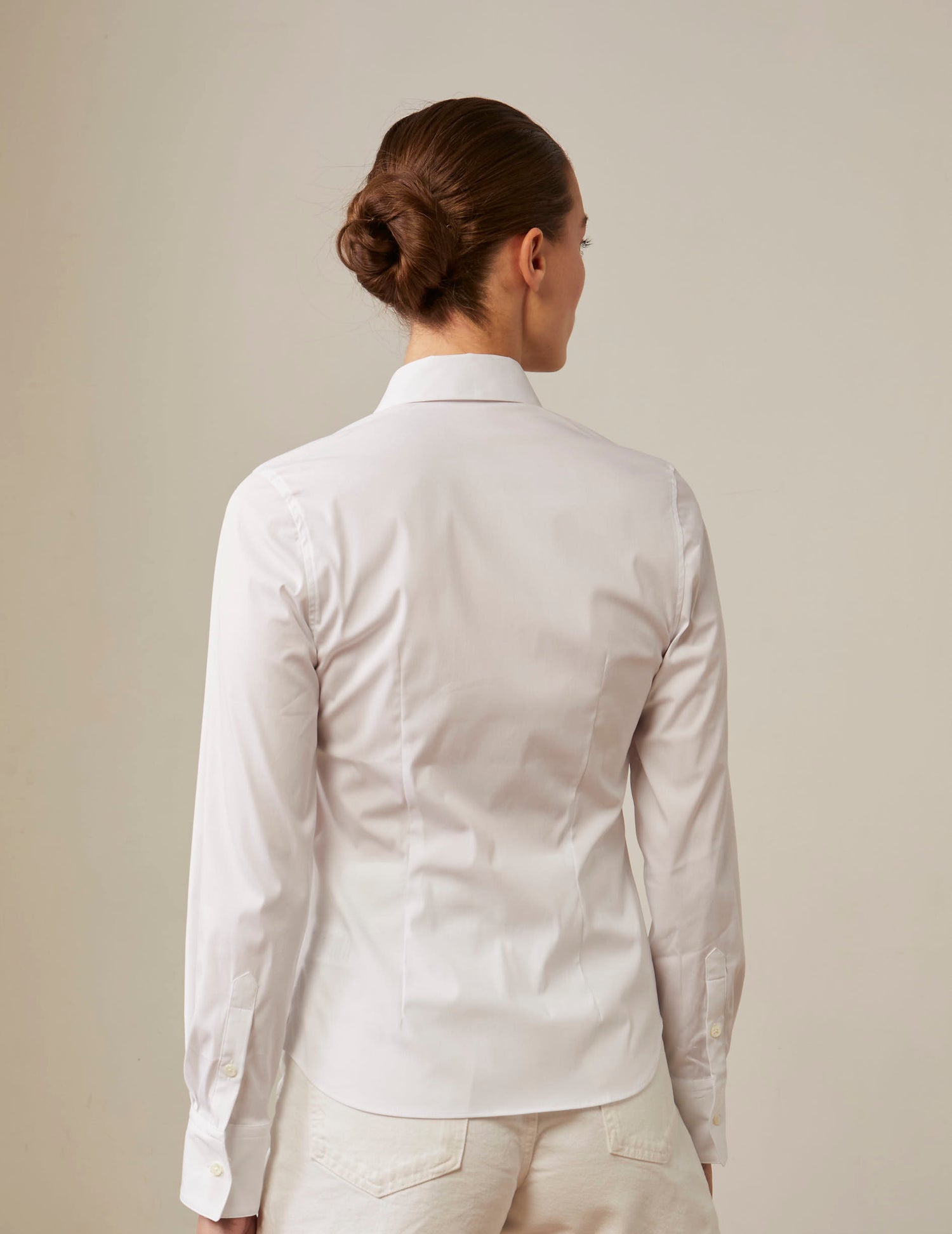 Fitted white Anais shirt - Poplin#2