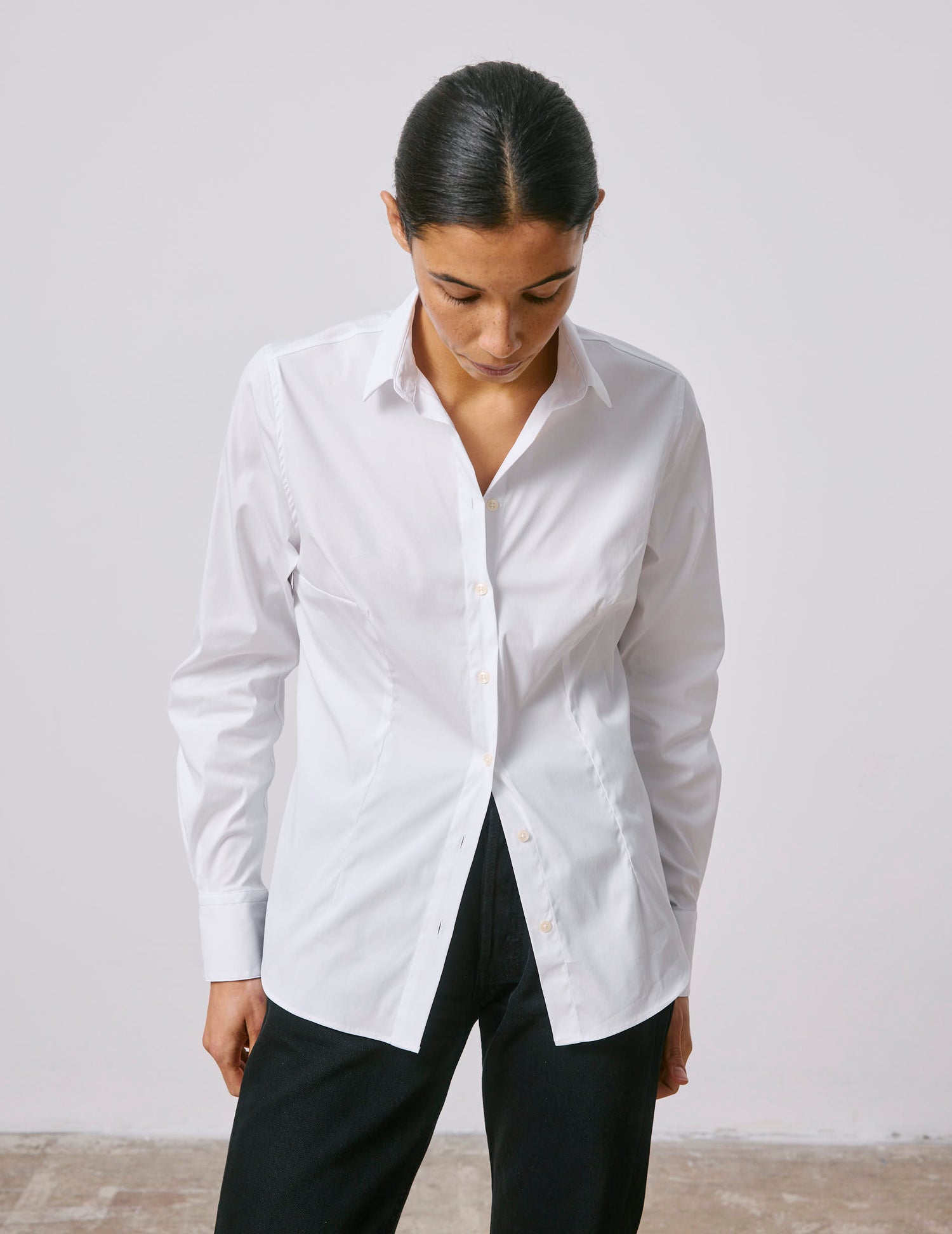 white Anais shirt - Poplin#3
