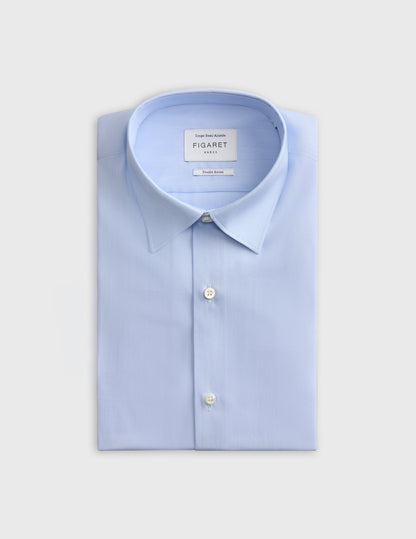 Semi-fitted blue striped shirt Semi-fitted blue striped shirt