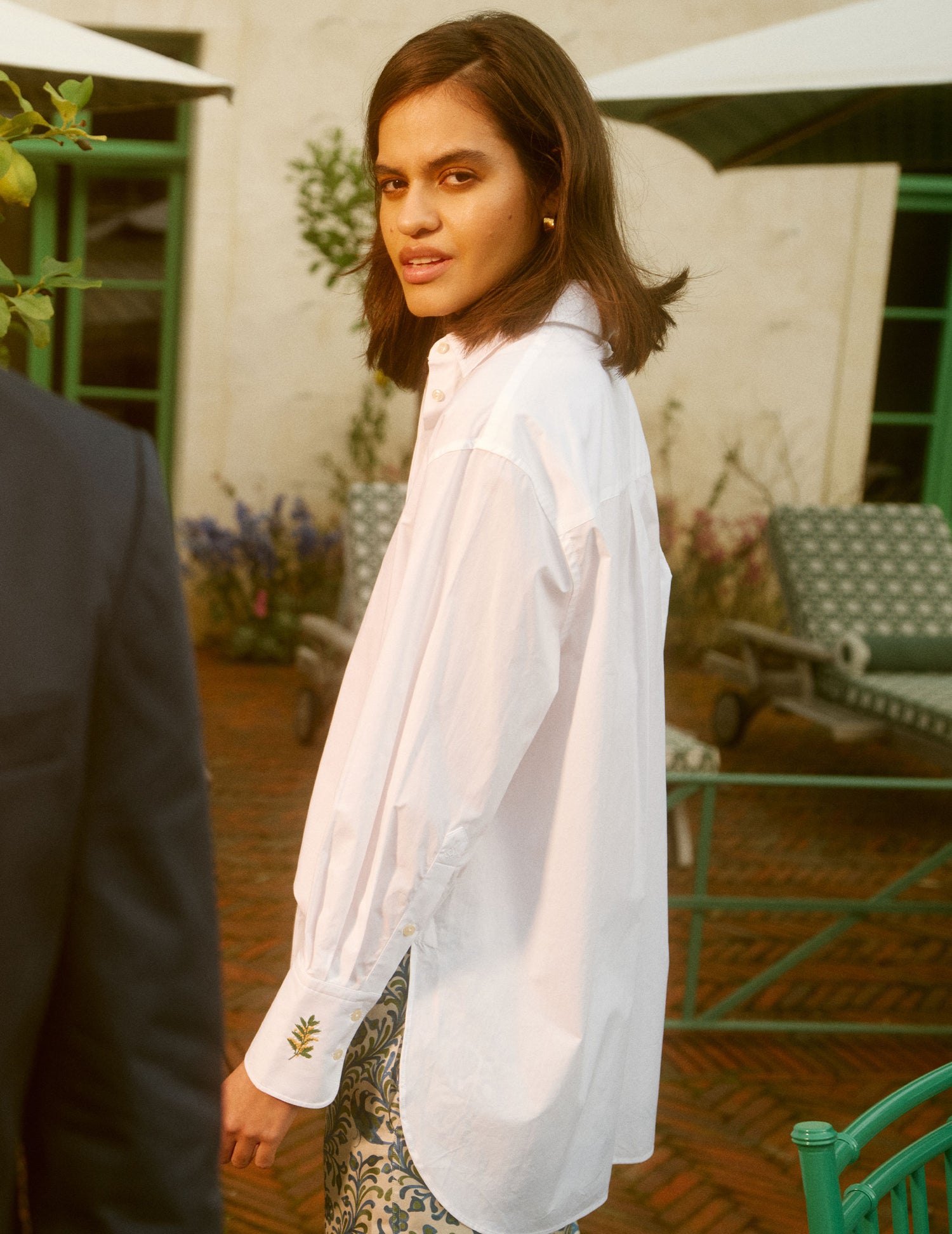 White Leonor shirt - Poplin - Shirt Collar#3