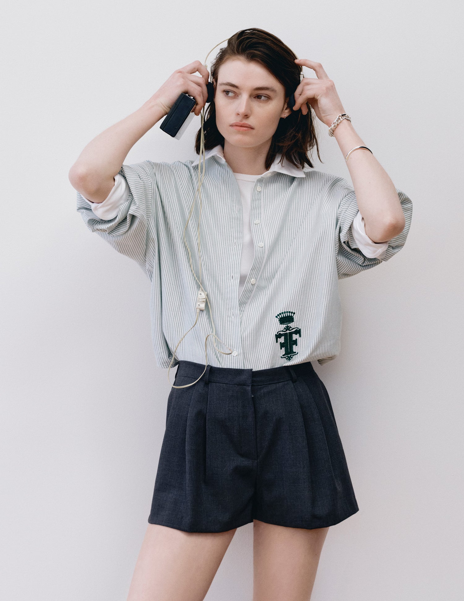 Green Nolita shirt - Oxford - Shirt Collar#2