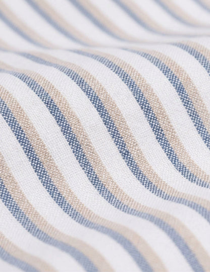 Beige striped Gaspard shirt