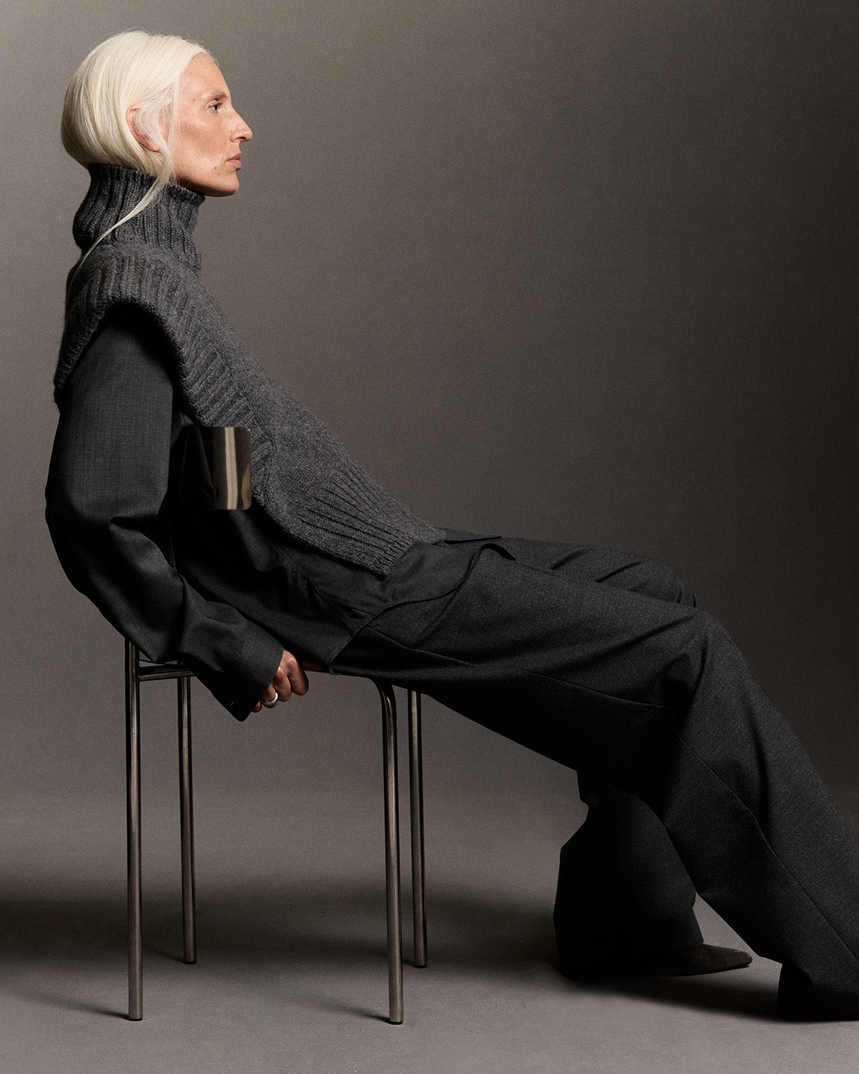 Milord grey wool sweater