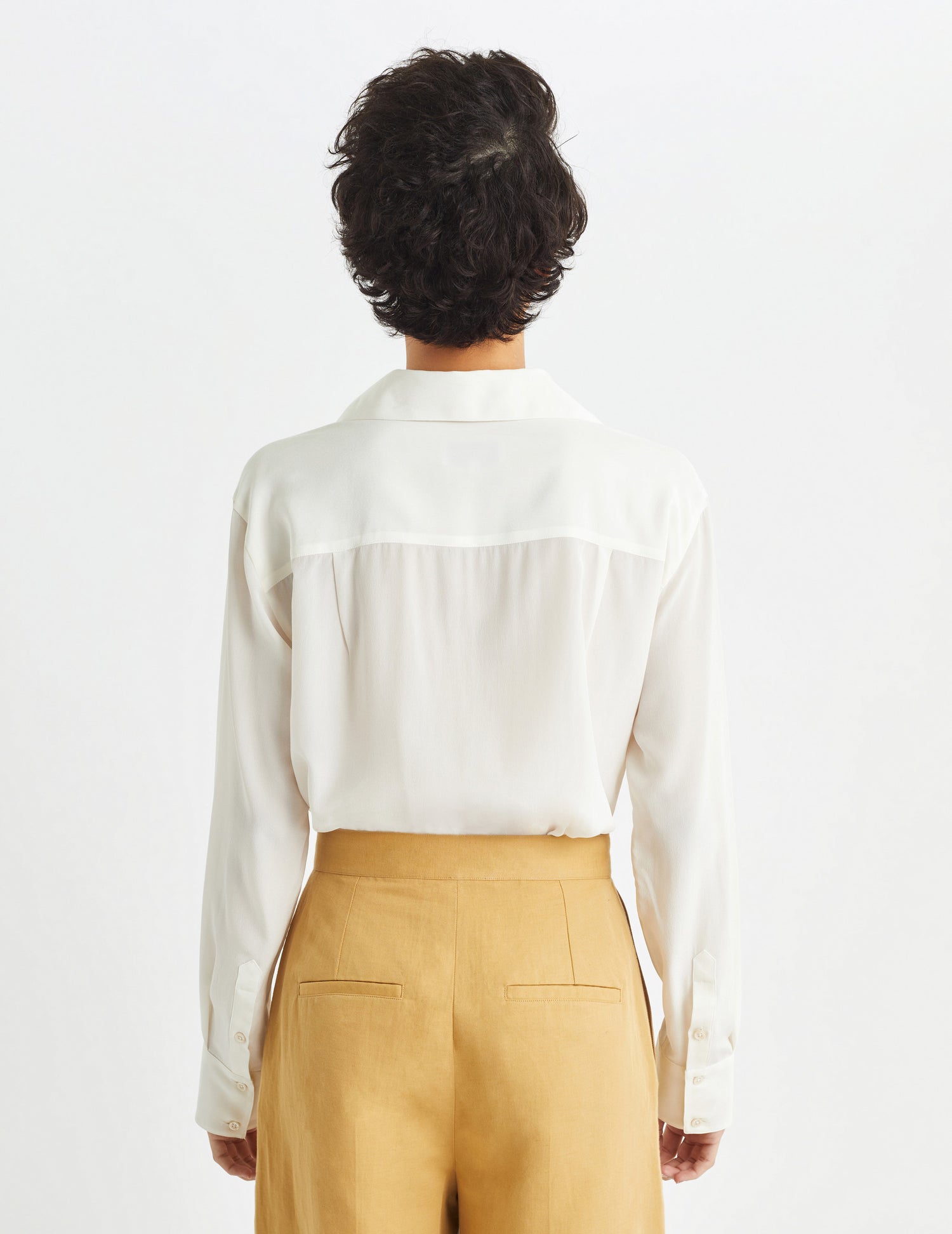 Ecru Debbie safari blouse - Crepe#3