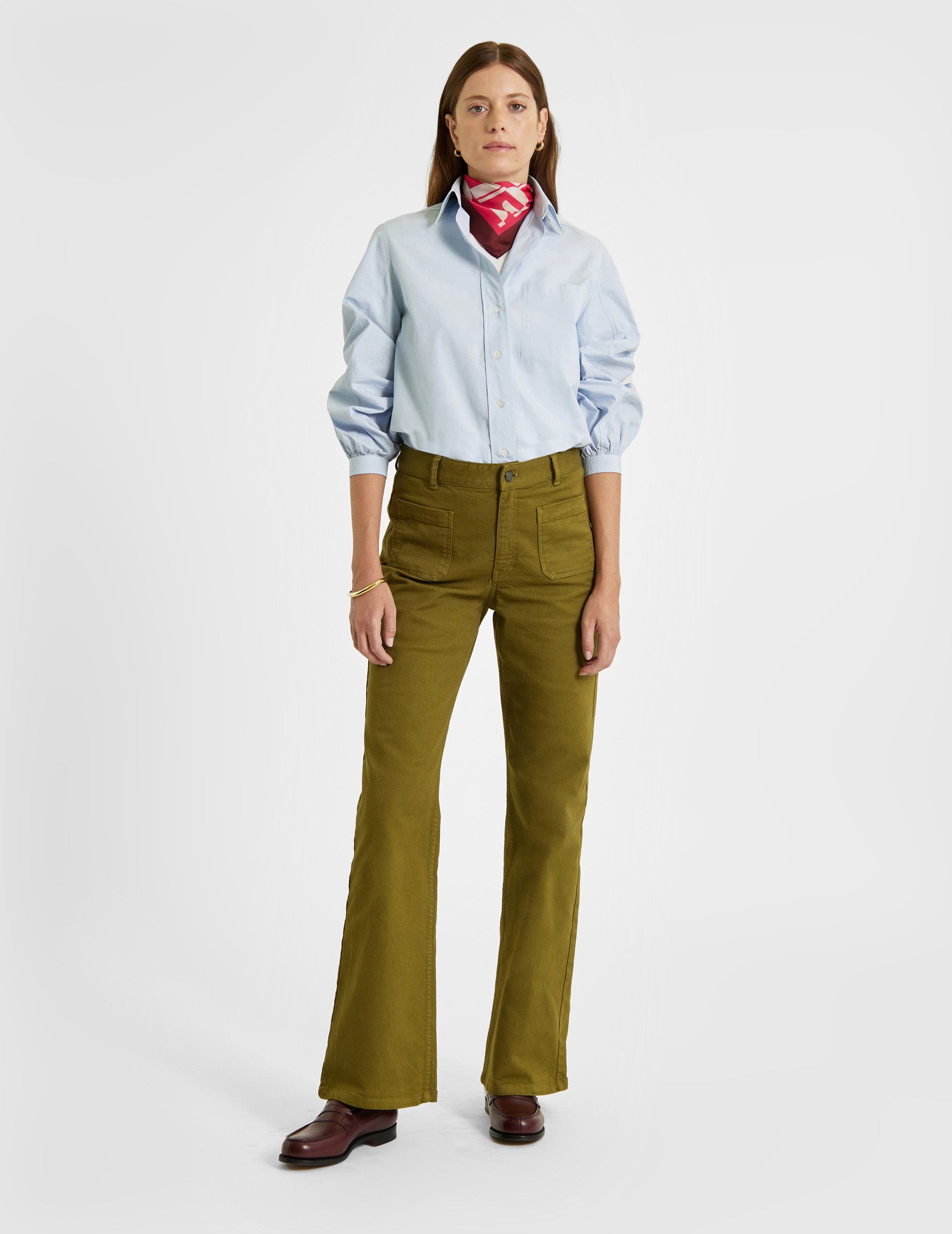 Blue Emma shirt - Poplin