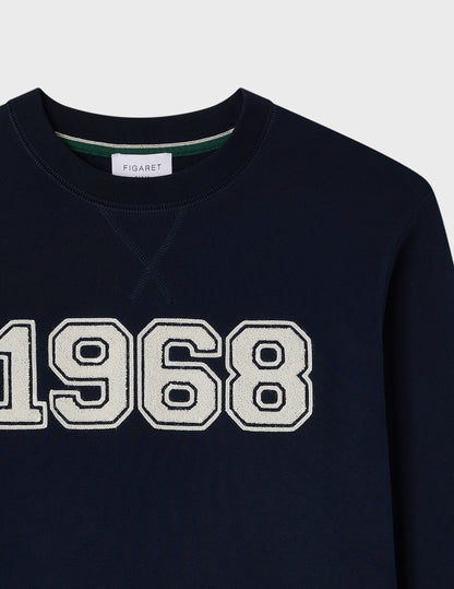 Navy cotton Danny sweatshirt