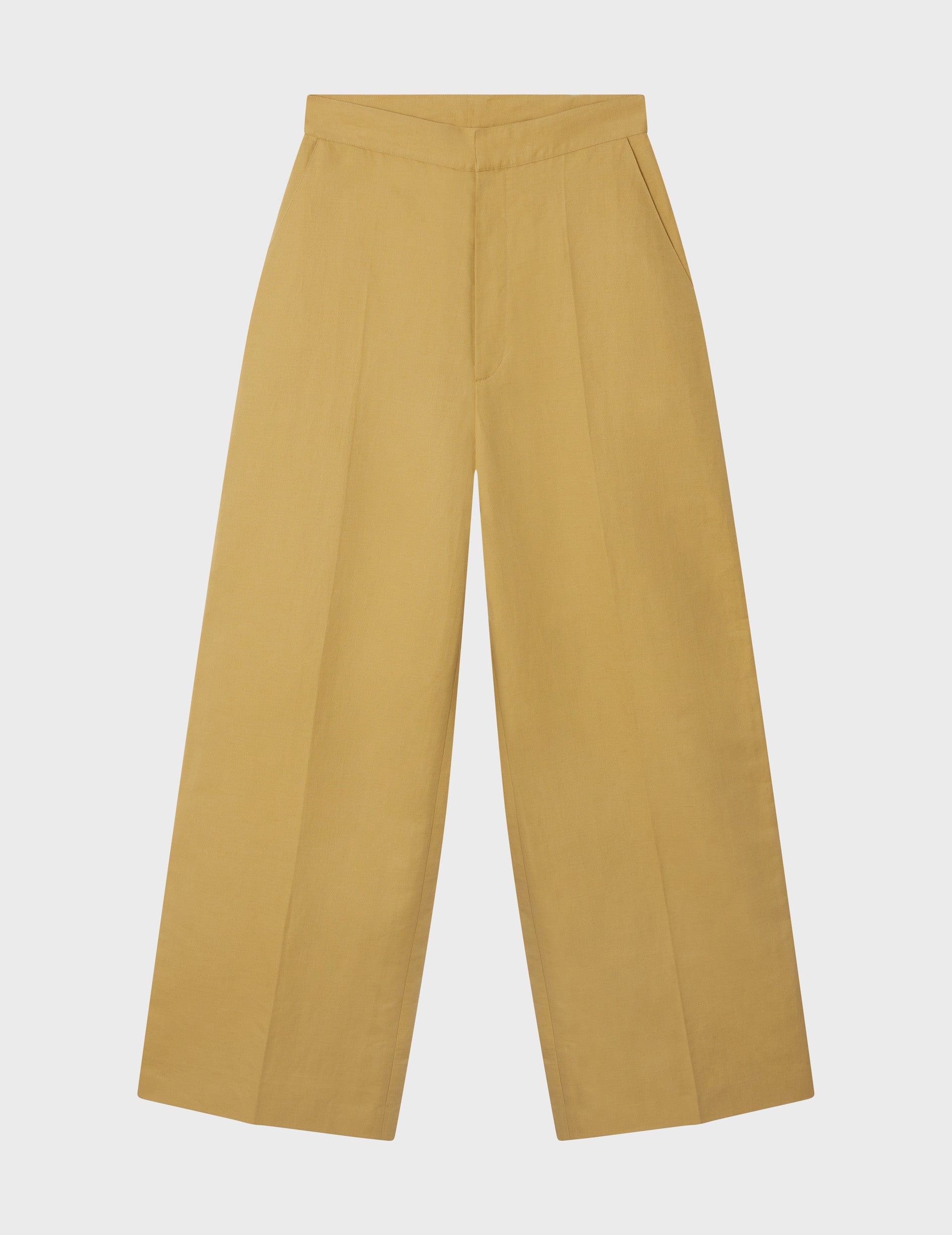 Sand linen and cotton Darlène pants - Linen