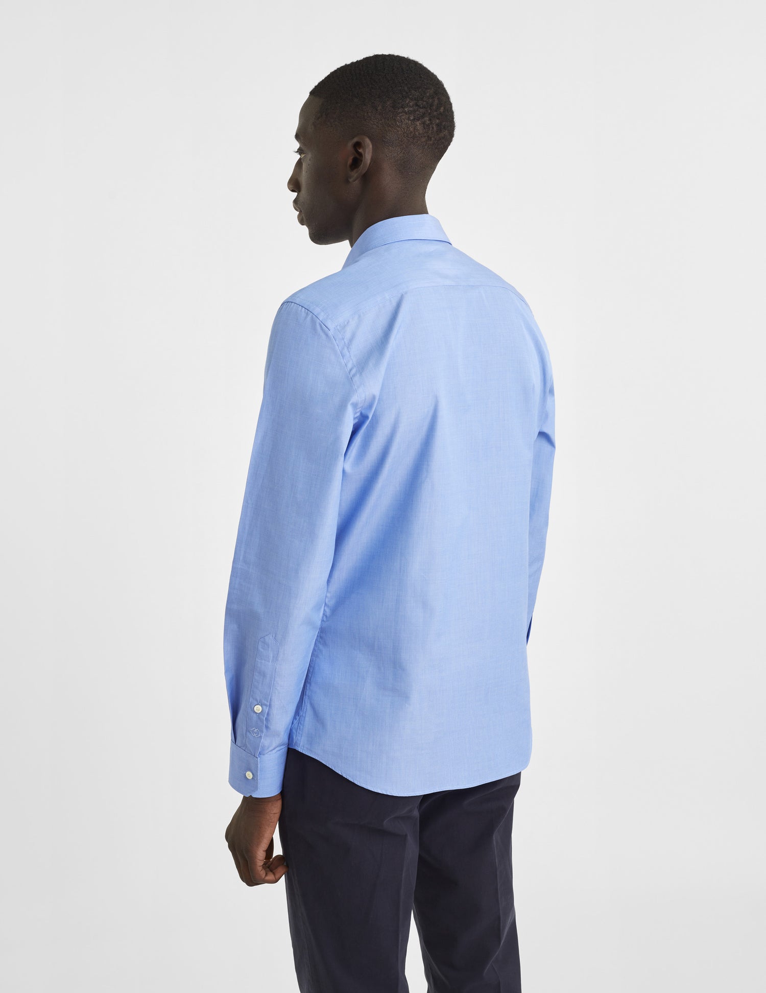 Fitted blue shirt - Wire to wire - Figaret Collar#4