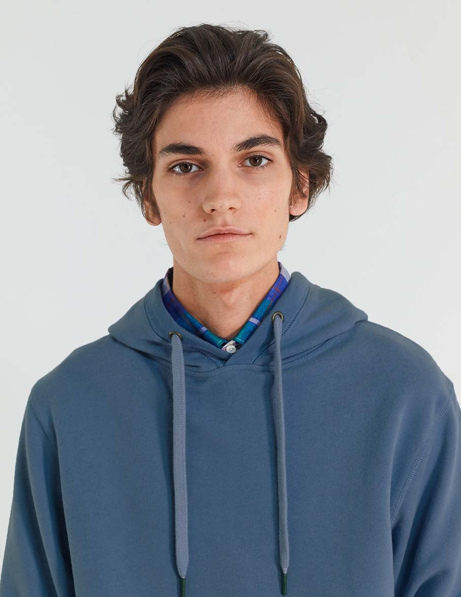 Sweatshirt Cilian en molleton bleu - Molleton