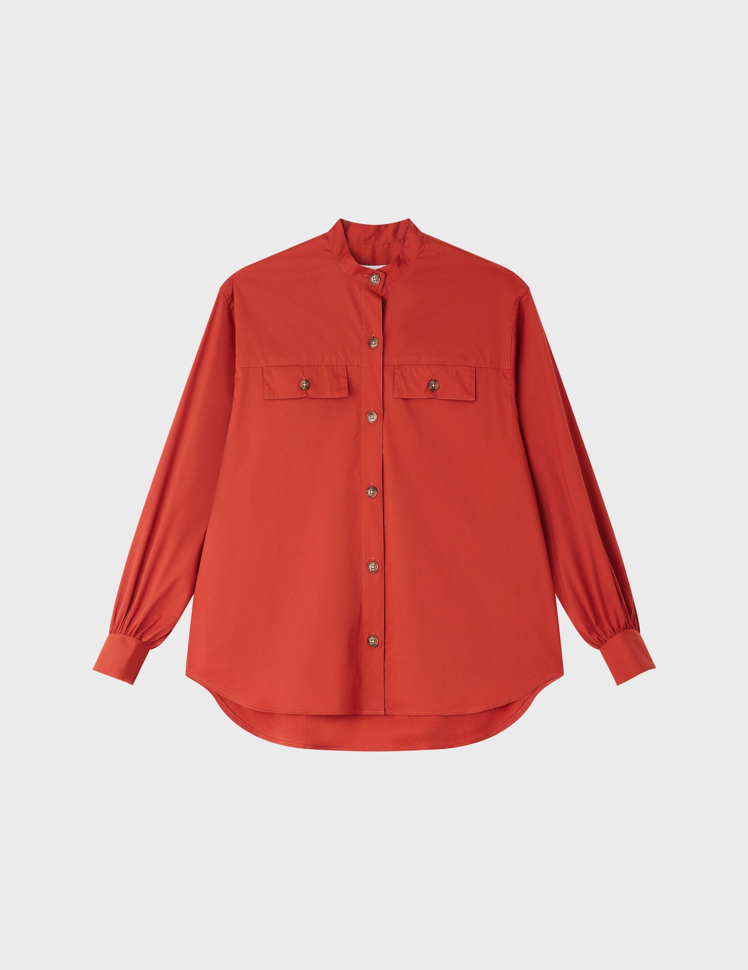 Chemise oversize Eloïse terracotta - Popeline