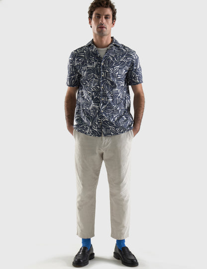 Chemise Drazick imprimé marine