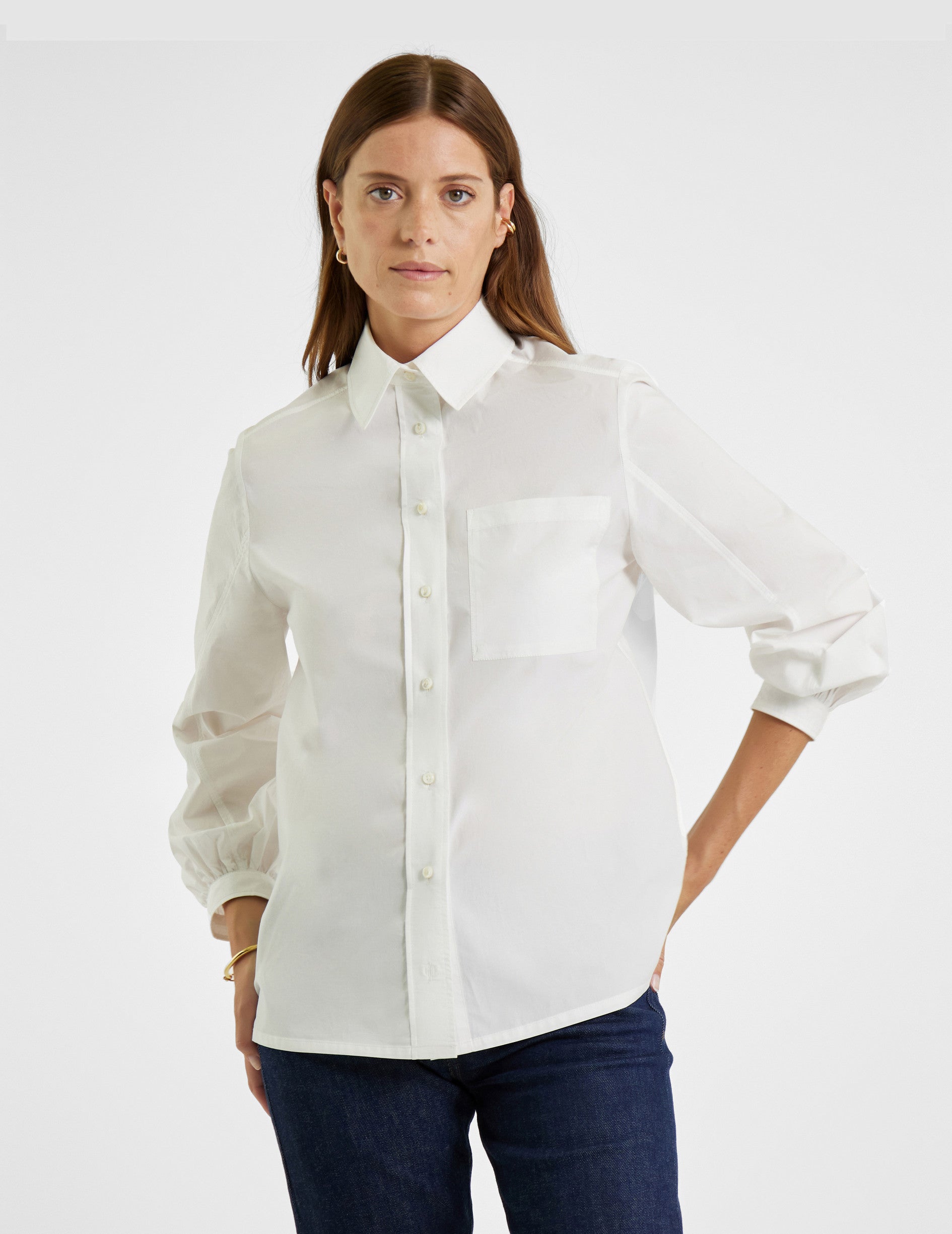 Ecru Emma shirt - Poplin